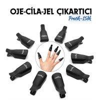 Hepbidolu  Oje Jel Cila Çıkartma Mandalı 10 lu Paket 718782