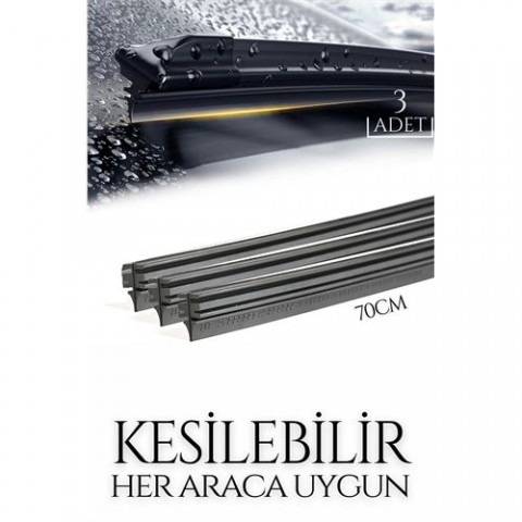 Hepbidolu  Kesilebilir 70 cm Silecek Lastiği 3 lü set 429060