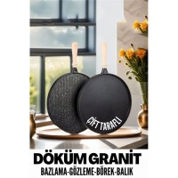 Hepbidolu  Çift Taraflı Döküm Granit Gözleme Bazlama Tavası 719155
