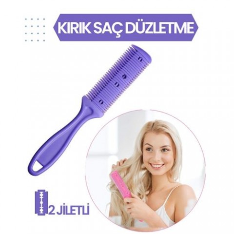 ModaCar 4 ADET 2 Jiletli Kırık Saç Düzeltme İnceltme Tarağı 716867