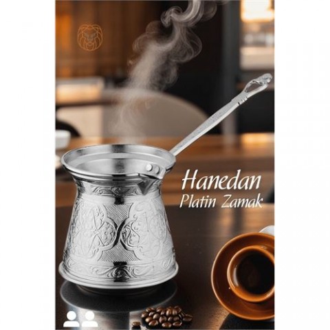 ModaCar 4 ADET İndüksiyon Tabanlı Platin Cezve Hanedan 2 Kişilik 719237