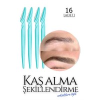 ModaCar 16 ADET Erkek Kaş Şekillendirme Tüy Alma Jileti Zeno Design  718897