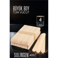 ModaCar 4 ADET Ağda Spatulası Solingen BÜYÜK BOY 100 ADET 719550
