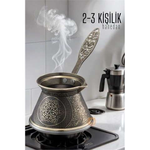 ModaCar 4 ADET Cezve 2-3 Kişilik ZAMAK İndüksiyon Tabanlı 720005