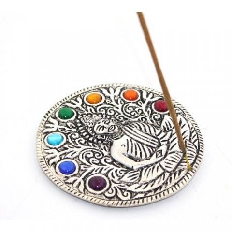 Metal 7 Çakra (Chakra) Buda Tütsülük