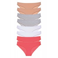 8 adet Süper Eko Set Likralı Kadın Slip Külot Ten Gri Beyaz Fuşya Beden XL