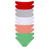 10 adet Süper Eko Set Likralı Kadın Slip Külot Kırmızı Gri Beyaz Pudra Yeşil Beden XL