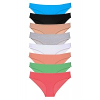 8 adet Süper Eko Set Likralı Kadın Slip Külot Set 7 Beden XL