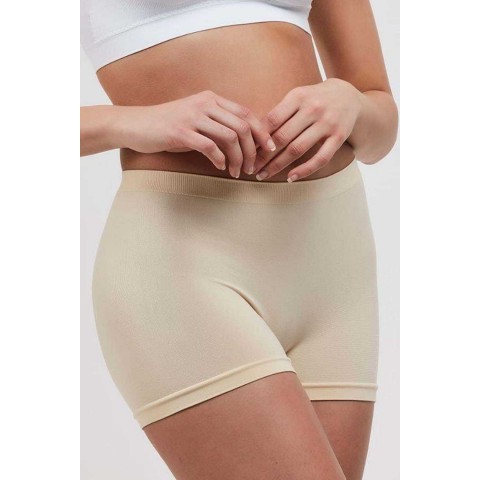 Elite Life Dikişsiz Kadın Boxer Ten Şort 830 Beden L-XL
