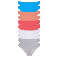 10 adet Süper Eko Set Likralı Kadın Slip Gri Beyaz Pudra Fuşya Mavi Beden XL