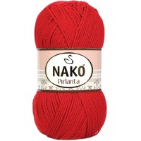 Pırlanta Amigurumi El Örgü İpi Yünü Gelincik Kırmızı 6741
