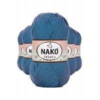 5 Adet Pırlanta Amigurumi El Örgü İpi Yünü Turkuaz 3409
