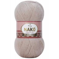 Angora Lüks El Örgü İpi Pembeli Gri 3079