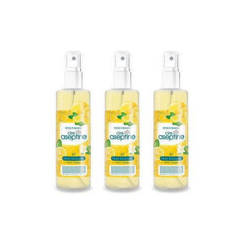 3 Adet Limon Kolonyası  Ev Ofis Pratik Kullanım Sprey 100ml