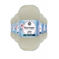 5 Adet Lotus Bikini Büstiyer Bluz Örgü İpi  K019 Ekru