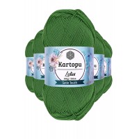 5 Adet Lotus Bikini Büstiyer Bluz Örgü İpi  K486 Çam Yeşili