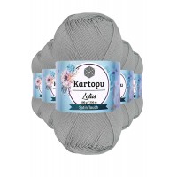 5 Adet Lotus Bikini Büstiyer Bluz Örgü İpi  K941 Açık Gri