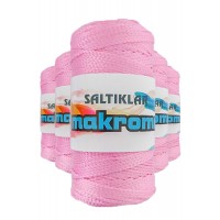 5 Adet Polyester Makrome İpi 1545 Pembe 100 gr