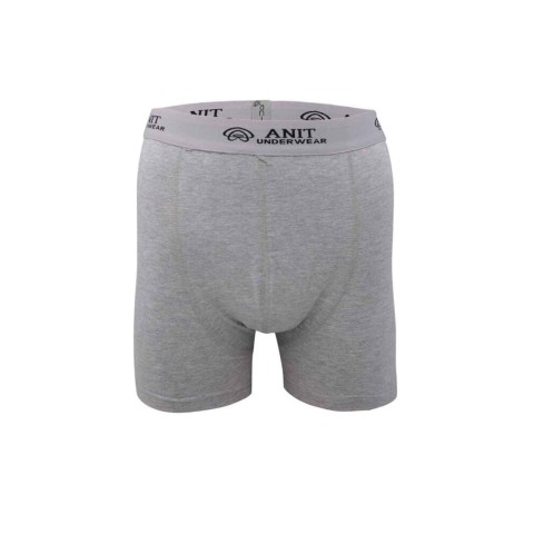 Kısa Paça Likralı Erkek Boxer Gri - 1115A Beden 3XL