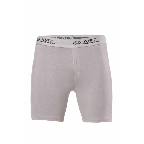 Likralı Uzun Erkek Boxer Gri - 1114A Beden 2XL