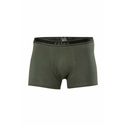 Relax Pamuklu Esnek Erkek Boxer Haki - 1268A Beden 2XL