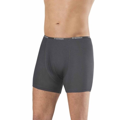 Bambu Düz Renk Erkek Boxer Füme - 1275A Beden 2XL