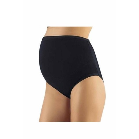 Pamuklu Hamile Likralı Bato Külot Siyah - 3324A Beden 2XL