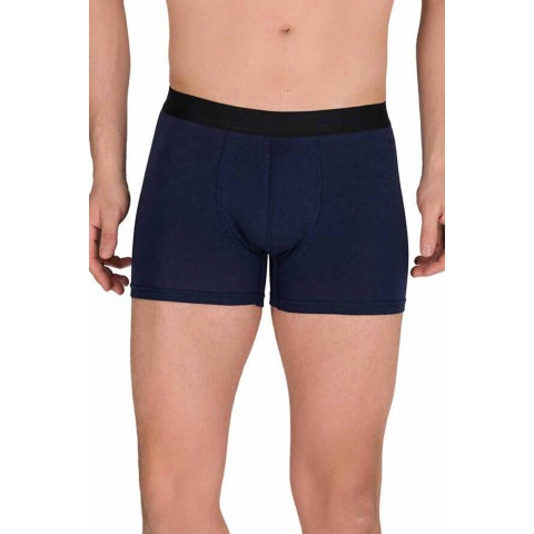 Pamuk Modal Likralı Esnek Erkek Boxer Lacivert 4476B Beden XL