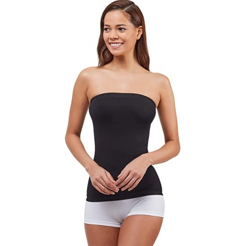 Elite Life Kadın Dikişsiz Askısız Kadın Siyah Atlet 852 Beden L-XL