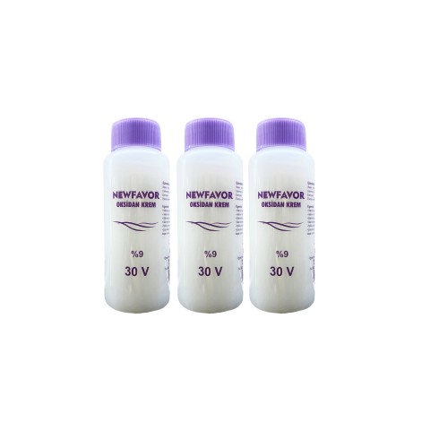 3 Adet Oksidan Krem Saç Boya Sıvısı 9'luk 30 volüme 60 ml