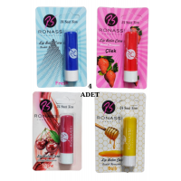 RS Ronassi Dudak Koruyucu ve Parlatıcısı Fresh Çilek Vişne ve Ballı 4 Lü Set