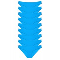 9 adet Süper Eko Set Likralı Kadın Slip Külot Mavi Beden XL