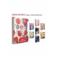 Gıpta Safe Notes Noktalı Defter Sert Kapak Spiralli 17x24 120 Yaprak