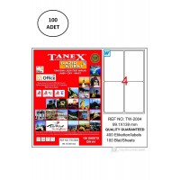 Tanex Tw-2004 Lazer Etiket 99X139 Mm 100 Adet