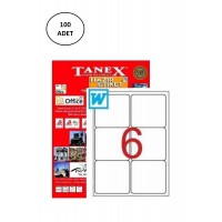 Tanex TW-2006 Laser Etiket 99,1x93,1 mm 100 Adet