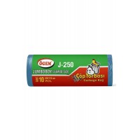 J-250 Jumbo Boy Çöp Torbası 80 x 110 cm 10 Lu Rulo x 1 Paket = 10 Adet (Mavi)