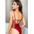 Night Light Kadın Bordo Çiçek Desenli Fantazi Mayokini 3584 Beden L-XL
