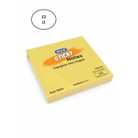 Mas 3654 Pastel Sarı 100 Yaprak Yapışkanlı Not Kağıdı