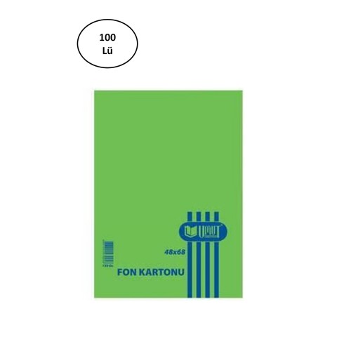 Umut Fon Kartonu 48X68 110 Gr Açık Yeşil 100'lü