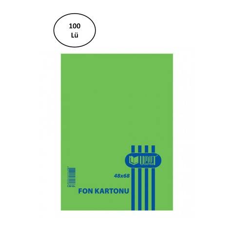 Umut Fon Kartonu 48*68 130 Gr Koyu Yeşil 100 'lü