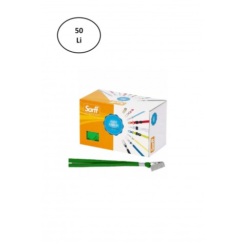 Sarff Yaka Kartı İpi Metal Klips 50'li Paket