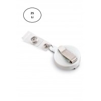 Yoyo Plastik 3532- Yuvarlak-32Mm-Kancali-Klipsli-Beyaz 25'li