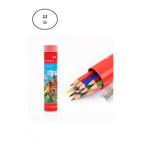 Faber Castell Metal Tüpte Boya Kalemi 12 Renk 12'li