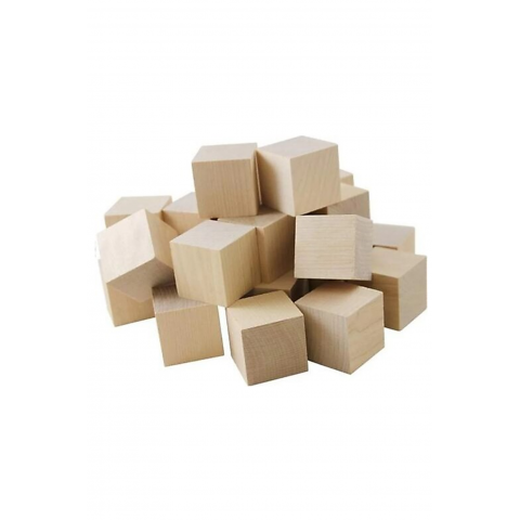 Südor Ahşap Küp Blok 20'li Naturel Sdr-BS125