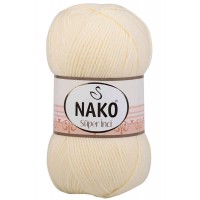 Süper İnci El Örgü İpi 100 gr Krem 256