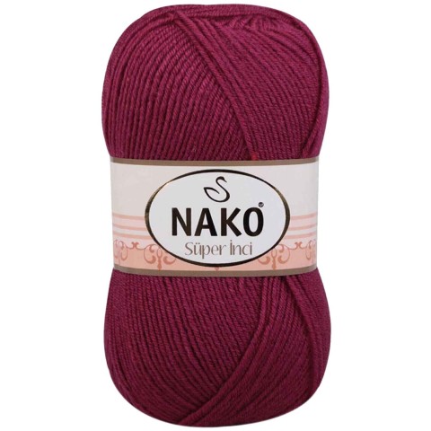 Süper İnci El Örgü İpi 100 gr Vişne Çürüğü 2187