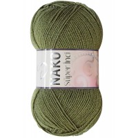 Süper İnci El Örgü İpi 100 gr Haki 4234