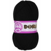 Dora El Örgü İpi Yünü 100 gr 999 Siyah