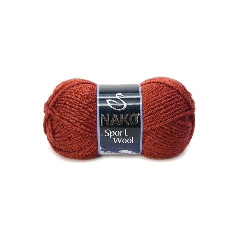 Sport Wool Atkı Bere Ceket Yelek Örgü İpi Yünü No: 4409 Kiremit