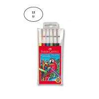 Faber-Castell 5067155106 Yıkanabilir 6 Renk Keçeli Kalem 12'li
